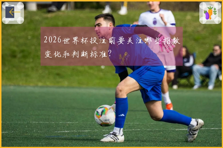 2026世界杯投注前要关注哪些指数变化和判断标准？